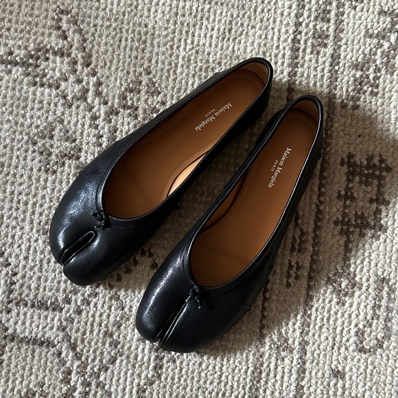 NWB Maison Martin Margiela Black Ballerina Tabis - Picture 1 of 2